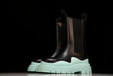 Вottega Veneta Tire Chelsea Boots 'Black Teal Blue'