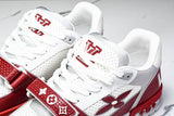 Louis Vuittоп Trainer Low Velcro Strap 'Perforated Red'
