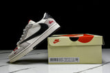 Travis Scott AJ1 Low x Stussy 'Black White Grey 2.0' (Custom)
