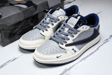 Travis Scott AJ1 Low x BAPE 'Grey Navy' (Custom)