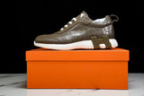 Hermès Bouncing Sneaker 'Etoupe Crocodile'