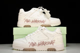 Off-White Out Of Office OOO Low Top "For Walking" - White Pink