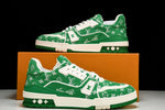 Louis Vuittоп Trainer Low 'Green Monogram Textile'