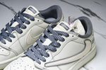 Travis Scott AJ1 Low x Supreme 'White Grey 3.0' (Custom)