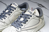 Travis Scott AJ1 Low x Supreme 'White Grey 3.0' (Custom)