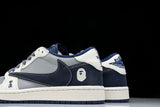 Travis Scott AJ1 Low x BAPE 'Grey Navy' (Custom)