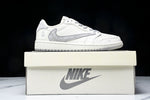 Travis Scott AJ1 Low x BAPE 'White Grey 2.0' (Custom)