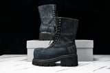 Вalenciaga Stomper Bootie 'Black Canvas'