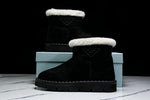 Prada Suede Booties 'Black'