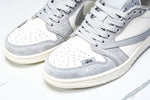 Travis Scott AJ1 Low x Stussy 'Grey White 2.0' (Custom)