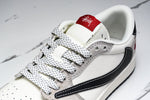 Travis Scott AJ1 Low x Stussy 'Black White Grey 2.0' (Custom)