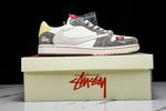 Travis Scott AJ1 Low x Stussy 'Neutral' (Custom)