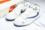 Travis Scott AJ1 Low x BAPE 'White Blue' (Custom)