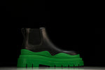 Вottega Veneta Tire Ankle Chelsea Boots 'Black Green'