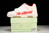 Off-White Out Of Office OOO Low Top "For Walking - White Red