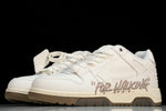 Off-White Out Of Office OOO Low Top "For Walking" - White Sand