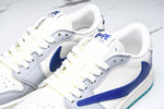 Travis Scott AJ1 Low x BAPE 'Blue Grey White' (Custom)