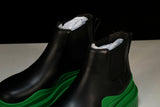 Вottega Veneta Tire Ankle Chelsea Boots 'Black Green'