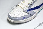 Travis Scott AJ1 Low x BAPE 'Blue Grey White' (Custom)