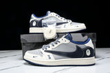 Travis Scott AJ1 Low x BAPE 'Grey Navy' (Custom)