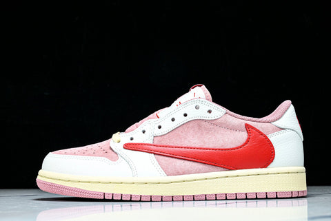 Travis Scott AJ1 Retro Low OG 'Tropical Pink'