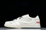 Travis Scott AJ1 Low x Supreme 'White Grey Sole' (Custom)