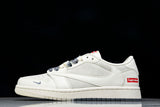 Travis Scott AJ1 Low x Supreme 'White Grey Sole' (Custom)