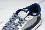 Travis Scott AJ1 Low x BAPE 'Grey Navy' (Custom)