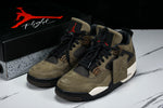 Travis Scott AJ4 Retro 'Olive Mocha' (Friends & Family)