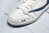 Travis Scott AJ1 Low x BAPE 'White Blue' (Custom)