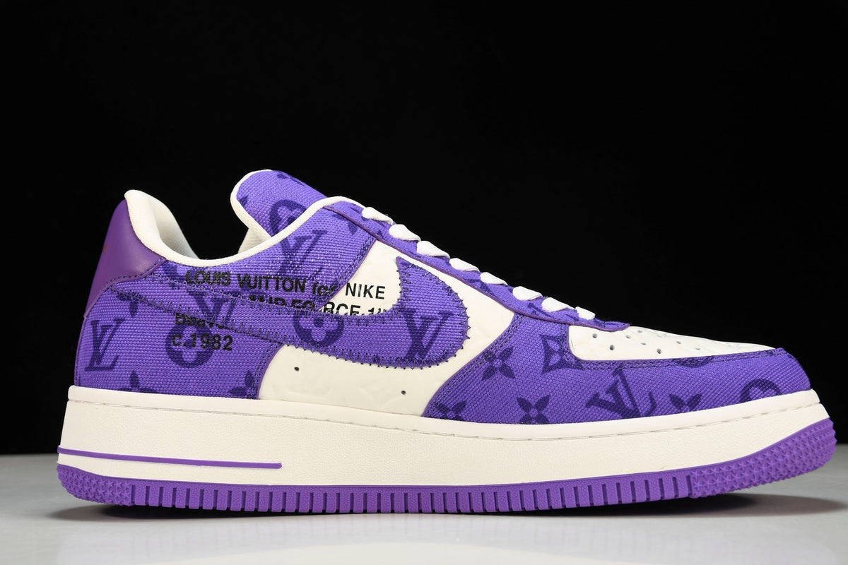 Louis Vuittоп x AF1 by Virgil Abloh 'Purple White' – Drip Locker USA