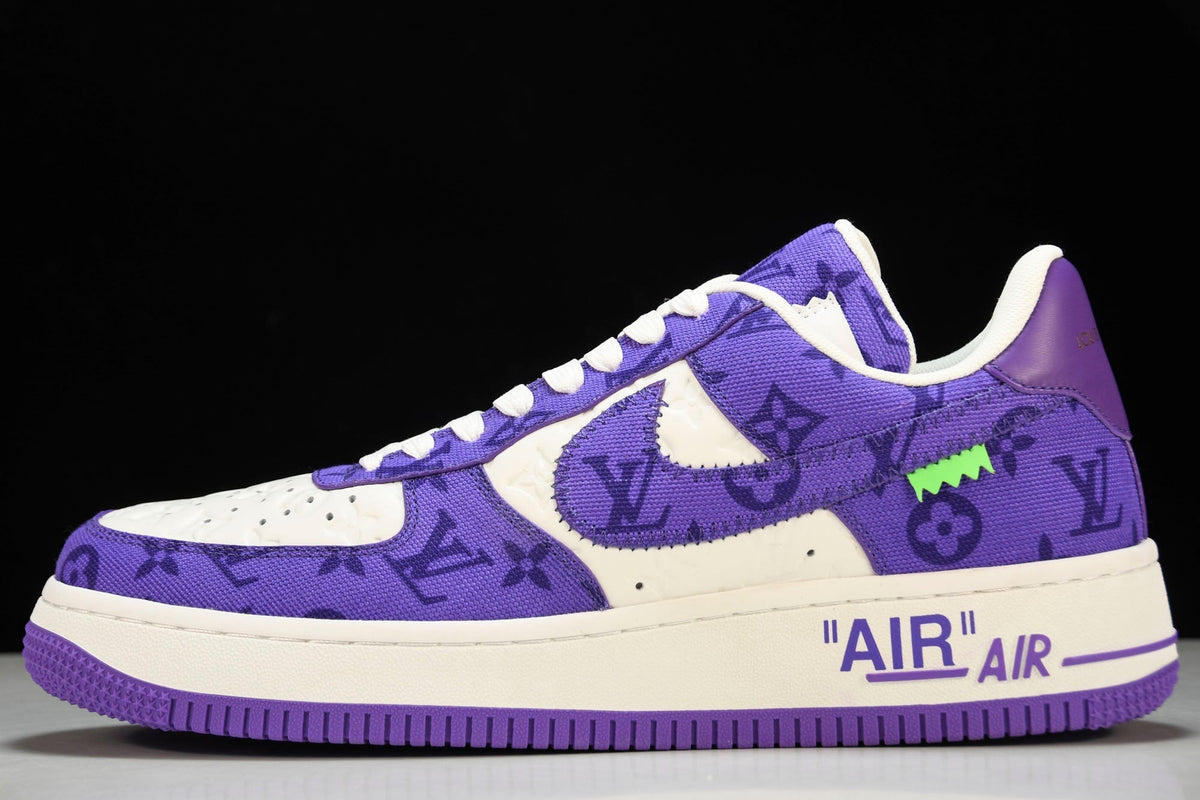 Louis Vuittоп x AF1 by Virgil Abloh 'Purple White' – Drip Locker USA