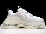 Triple S Sneaker "White Cream Clear Sole"