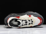 Triple S Sneaker "White Red Black Clear Sole"