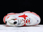Triple S Sneaker "White Red Clear Sole"