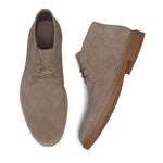 High Brown Suede Formal Shoes