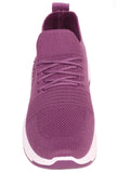 Low Purple Stretchy Runner Sneaker