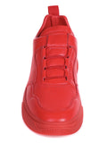 Low Red Leather Sneaker