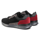 Low Top Black Red Sneakers