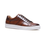 Low Top Brown Leather Sneakers