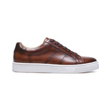 Low Top Brown Leather Sneakers