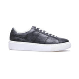Low Top Grey Leather Sneakers
