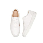 Low Top White Leather Sneakers